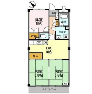 篠塚セイコー第1ビル【2階】の間取り