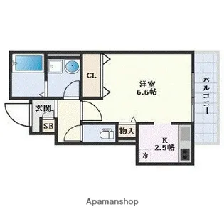 福岡県福岡市南区横手3丁目【アパート】の間取り