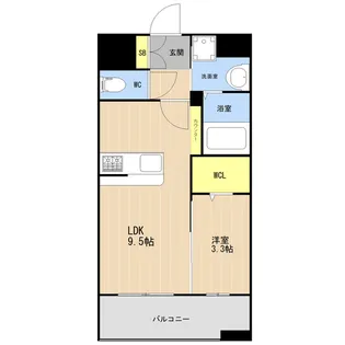 KL東比恵Ⅱ【0904号室】の間取り