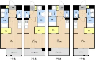 LIBTH高宮Ⅳ【12階】の間取り