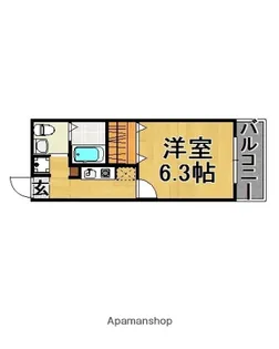 福岡県福岡市城南区西片江2丁目【アパート】の間取り