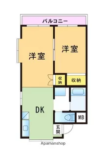 ベルエール片江【3階】の間取り