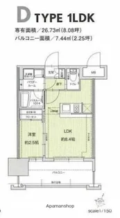 ドゥーエ赤坂【4階】の間取り