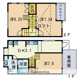 福岡県福岡市城南区堤2丁目【アパート】の間取り
