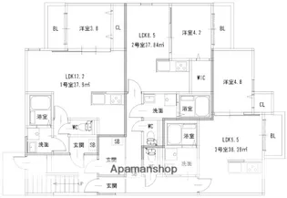 福岡県福岡市南区三宅2丁目【アパート】の間取り
