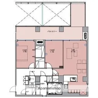 FIRST AVENUE OHORI【3階】の間取り