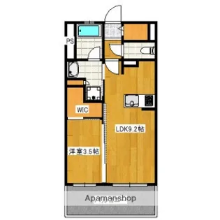 オープンレジデンシア高宮プレイス【3階】の間取り