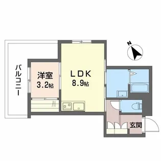 SHMプリミエール鳥飼八幡宮【3階】の間取り