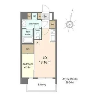 ALIVIS六本松【5階】の間取り