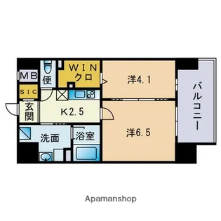 グランバーグ博多【11階】の間取り