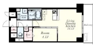 仮称)東那珂2丁目マンション【14階】の間取り
