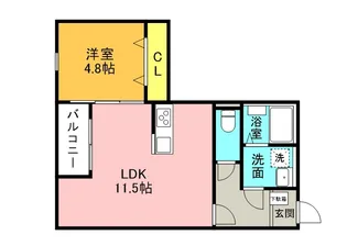 IMAXレジデンス博多南【1階】の間取り