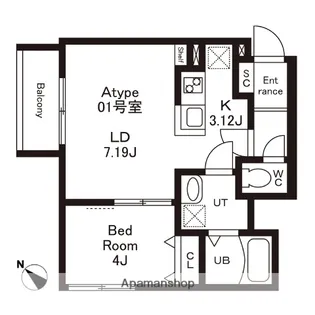 福岡県福岡市博多区麦野6丁目【アパート】の間取り