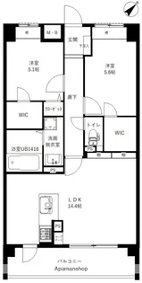 ソルカーサ【2階】の間取り