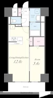 ル・シエール清水【8階】の間取り