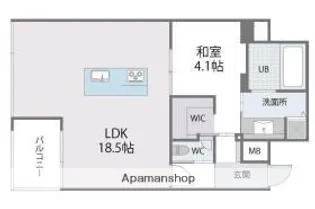 アルティザ博多ミッドシティ【15階】の間取り