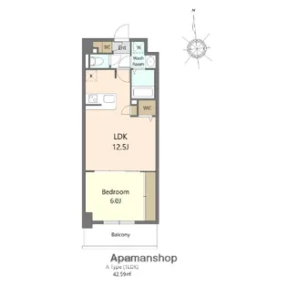 S−RESIDENCE大濠公園ACHIEVE【5階】の間取り