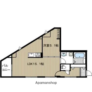 クロス六本松サウス【2階】の間取り