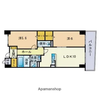 リオグランデ博多【3階】の間取り