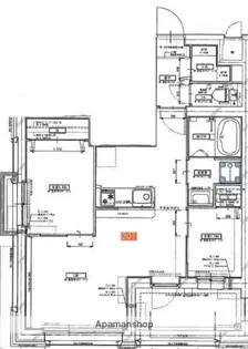 MODERN EIGHT 高宮LIETO【6階】の間取り