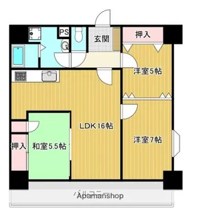 RESIAS OHASHI SPINEL【2階】の間取り