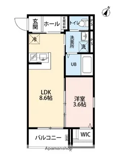 ROBOT HOME 井尻Ⅳ【3階】の間取り