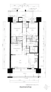 レジアス大橋【11階】の間取り