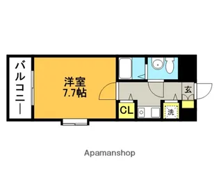 HONESTY高宮【5階】の間取り