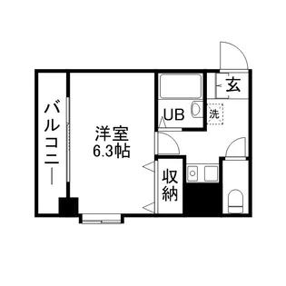 リンピアル大橋【5階】の間取り