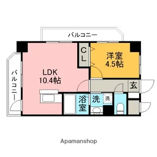 HF平尾レジデンス【10階】の間取り