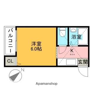 オルベージュ大楠【1階】の間取り