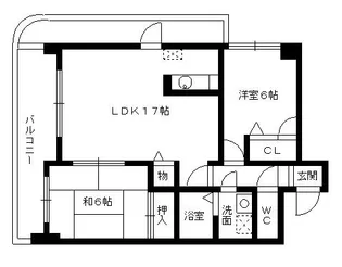 アルカンシェル長丘【2階】の間取り