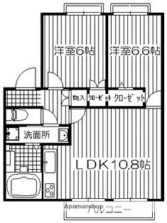 カーサ観晴丘【2階】の間取り