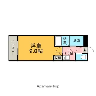 ハセビエント【5階】の間取り