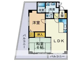 ウェルス春日【2階】の間取り