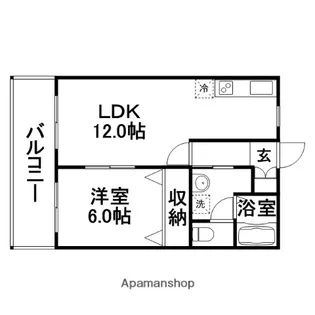 メゾンヴェール【1階】の間取り