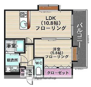 フォレスト離宮別館【3階】の間取り