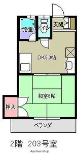 コンフォート長丘【2階】の間取り