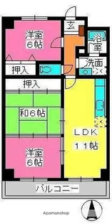 サンリバー博多南【7階】の間取り