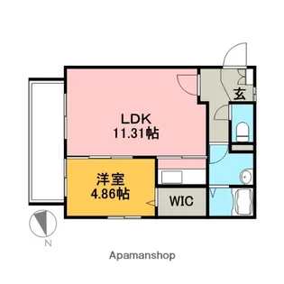 福岡県大野城市筒井1丁目【マンション】の間取り