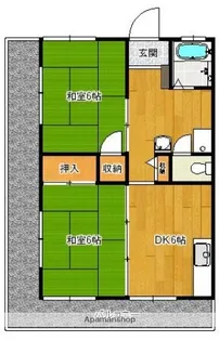 ヒルサイドビル【4階】の間取り