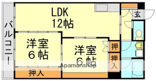 日宝サンセーヌ大橋南【2階】の間取り