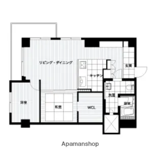 レジデンス高宮【2階】の間取り