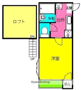 サウスビレッジ ロフト【2階】の間取り