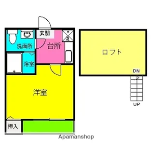 サンシャイン竹下【1階】の間取り