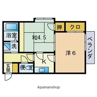 レジデンスAI【2階】の間取り