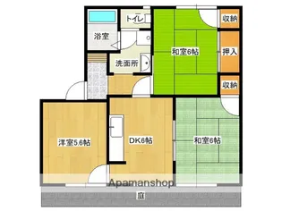 ファミール春日西C・E棟【1階】の間取り
