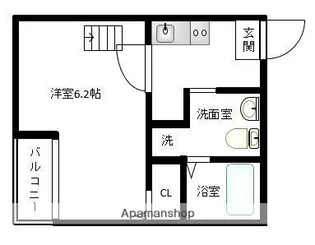 福岡県福岡市南区清水3丁目【アパート】の間取り