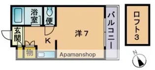 フローラ南福岡【1階】の間取り