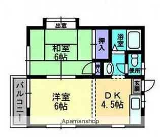 IT’S春日タウンD棟【1階】の間取り